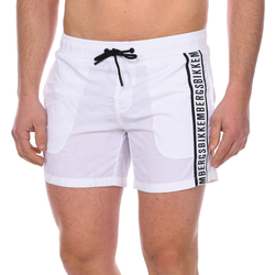 textil Hombre Bañadores Bikkembergs BKK1MBS01-WHITE-BLACK Multicolor