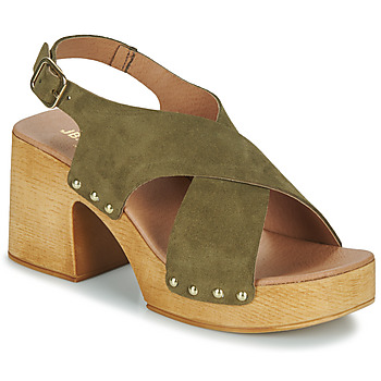 Zapatos Mujer Zuecos (Clogs) JB Martin AIMEE Piel / Kaki