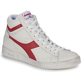 Zapatos Zapatillas altas Diadora GAME L HIGH WAXED Blanco / Rojo