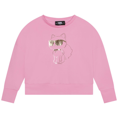 textil Niña Sudaderas Karl Lagerfeld Z15425-465-C Rosa