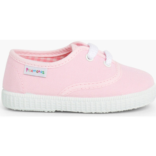 Zapatos Derbie Pisamonas Zapatillas Niños De Cordones Rosa