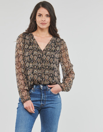 textil Mujer Tops / Blusas Only ONLHARPER L/S LUREX TOP Marrón