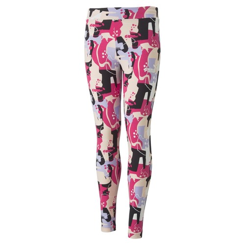 textil Niña Leggings Puma ESS STREET ART AOP Rosa