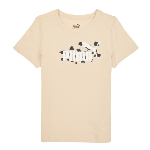 textil Niña Camisetas manga corta Puma ESS ANIMAL TEE Beige