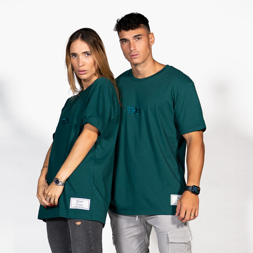 textil Camisetas manga corta THEAD. LONDON T-SHIRT Verde