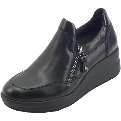 Zapatos Mujer Mocasín Melluso R25634 Silvy Negro