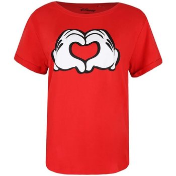 textil Mujer Camisetas manga larga Disney Love Hands Rojo