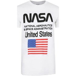 textil Hombre Camisetas manga larga Nasa Space Administration Blanco