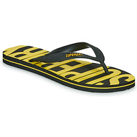 Zapatos Hombre Chanclas Superdry VINTAGE VEGAN FLIP FLOP Negro / Amarillo