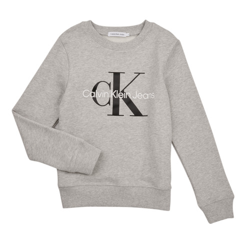 textil Niños Sudaderas Calvin Klein Jeans MONOGRAM LOGO Gris