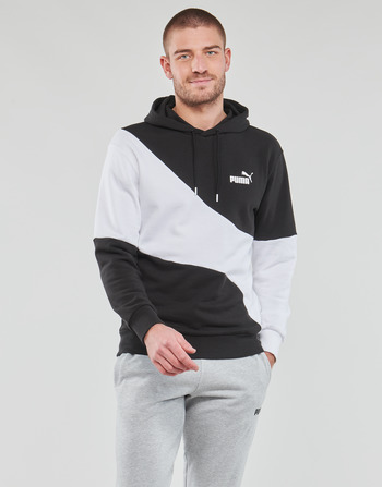 textil Hombre Sudaderas Puma PUMA POWER CAT HOODIE Negro / Blanco