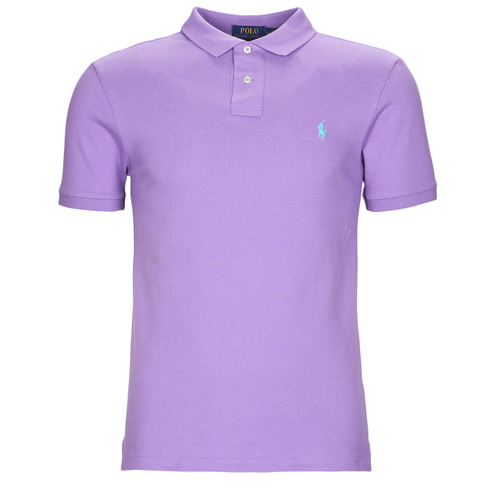 textil Hombre Polos manga corta Polo Ralph Lauren POLO AJUSTE SLIM FIT EN COTON BASIC MESH Lilas