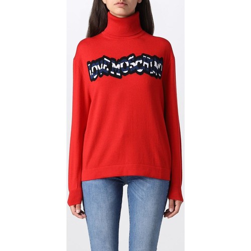 textil Mujer Camisetas manga larga Love Moschino WSD3910X1148 Rojo