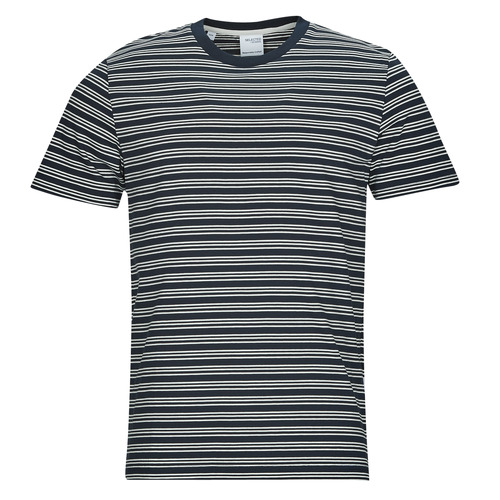 textil Hombre Camisetas manga corta Selected SLHANDY STRIPE SS O-NECK TEE W Marino / Blanco