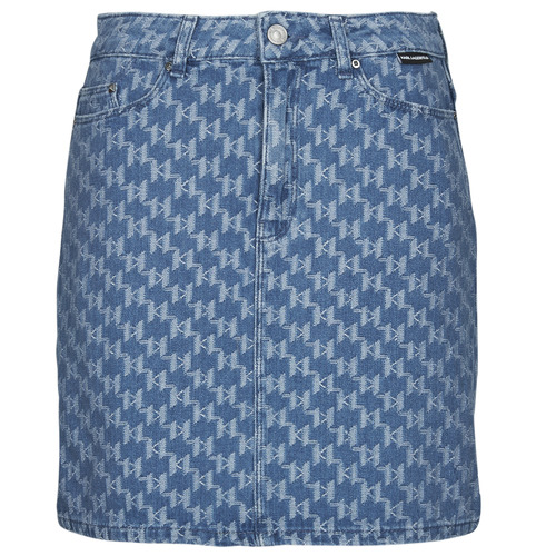 textil Mujer Faldas Karl Lagerfeld MONOGRAM JCQ DENIM SKIRT Azul