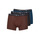 Ropa interior Hombre Boxer DIM COTON STRETCH PACK X3 Negro / Marrón / Azul