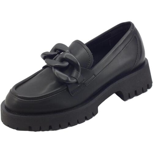 Zapatos Mujer Mocasín Nacree 631023 Spazzolato Negro