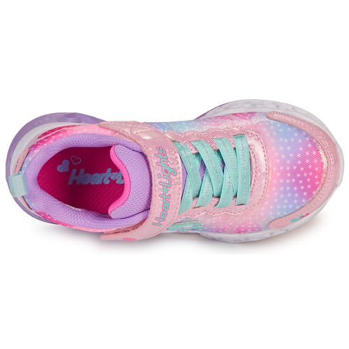 Skechers FLUTTER HEART LIGHTS Pink / Azul / Blanco