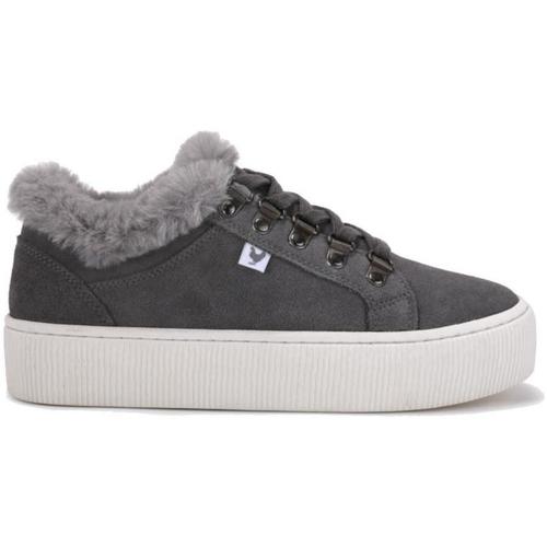 Zapatos Mujer Deportivas Moda Pitas HOOK GRIS Gris