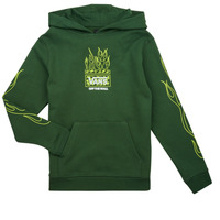 textil Niños Sudaderas Vans NEON FLAMES PO Verde