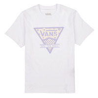 textil Niña Camisetas manga corta Vans CHECKER FLORAL TRIANGLE BFF Blanco / Violeta