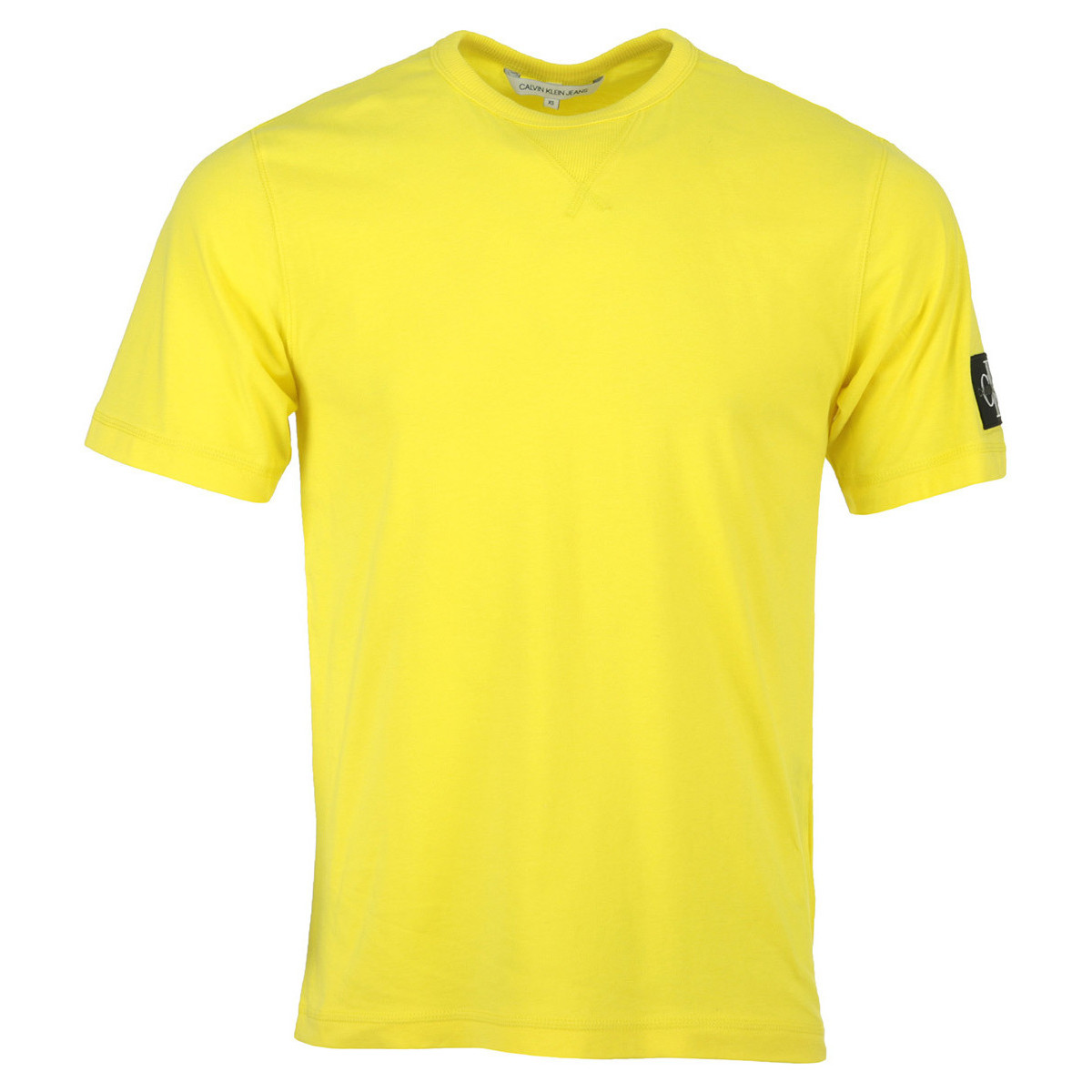 textil Hombre Camisetas manga corta Calvin Klein Jeans Monogram Patch Shirt Amarillo