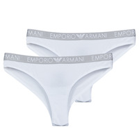 Ropa interior Mujer Culote y bragas Emporio Armani BI-PACK BRAZILIAN BRIEF PACK X2 Blanco