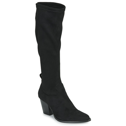 Zapatos Mujer Botas urbanas JB Martin LUMIA Toile / Ante / Negra