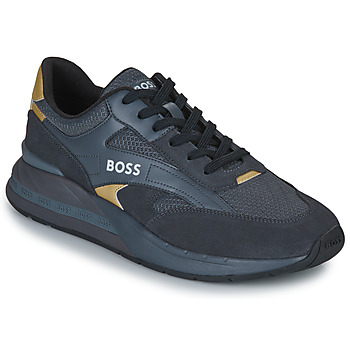 Zapatos Hombre Zapatillas bajas BOSS Kurt_Runn_sdme_N Negro / Oro