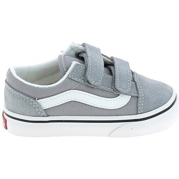 Zapatos Niño Deportivas Moda Vans Old Skool V BB Gris Gris