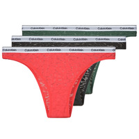 Ropa interior Mujer Strings Calvin Klein Jeans BRAZILLIAN X3 Rojo / Negro / Verde