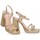 Zapatos Mujer Sandalias Etika 69888 Oro