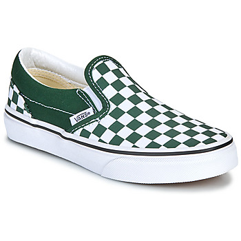 Zapatos Niños Slip on Vans UY Classic Slip-On Verde / Blanco