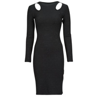 textil Mujer Vestidos largos Guess LS CN CLIO BODYCON DRESS Negro