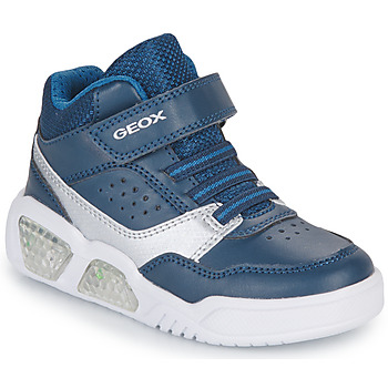 Zapatos Niño Zapatillas altas Geox J ILLUMINUS BOY B Marino