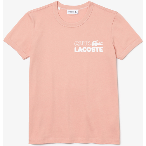 textil Mujer Camisetas manga corta Lacoste CAMISETA  MUJER 