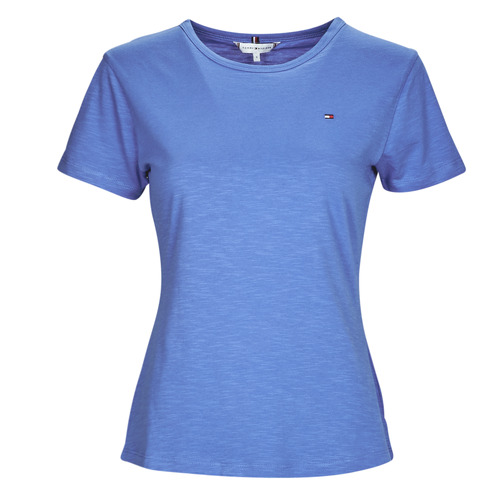 textil Mujer Camisetas manga corta Tommy Hilfiger 1985 SLIM SLUB C-NK SS Azul