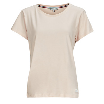 textil Mujer Camisetas manga corta Tommy Hilfiger SHORT SLEEVE T-SHIRT Beige