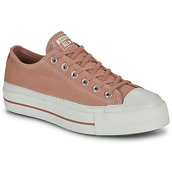 Zapatos Mujer Zapatillas bajas Converse CHUCK TAYLOR ALL STAR LIFT PLATFORM MIXED MATERIAL Envejecido / Rosa