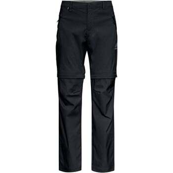 textil Hombre Pantalones de chándal Odlo Pants zip-off regular length WEDGEMOUNT Negro