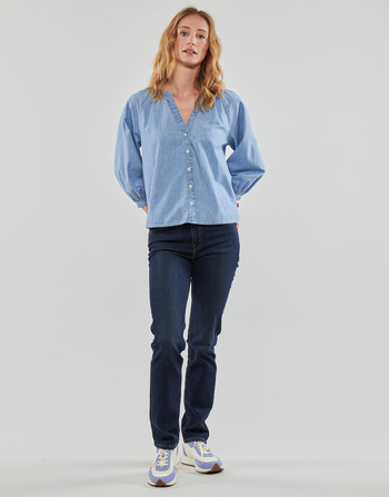 textil Mujer Vaqueros rectos Levi's 724 HIGH RISE STRAIGHT Azul