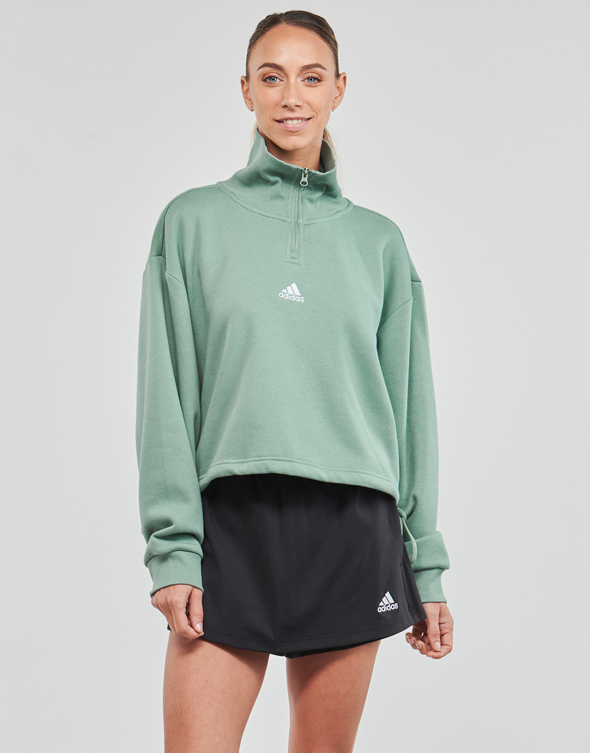 textil Mujer Sudaderas Adidas Sportswear 1/4 Zip SILGRN Verde