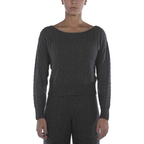 textil Mujer Sudaderas Guess Es Ls Cable Tanya Swtr Gris