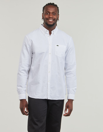 textil Hombre Camisas manga larga Lacoste CH1911 Blanco