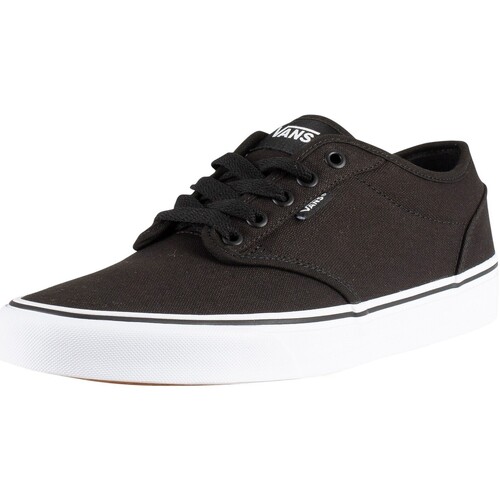 Zapatos Hombre Zapatillas bajas Vans Zapatillas De Lona Atwood Negro