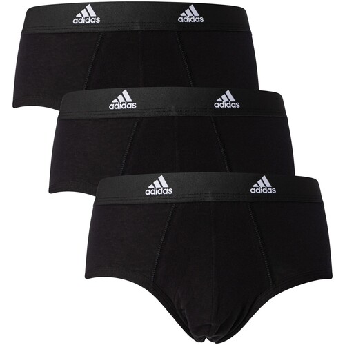 Ropa interior Hombre Braguitas adidas Originals Pack De 3 Calzoncillos Active Flex Negro