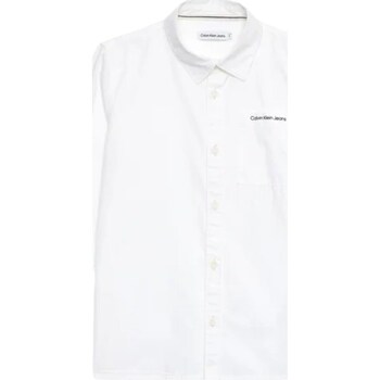 textil Niño Camisas manga larga Calvin Klein Jeans IB0IB01737 Blanco