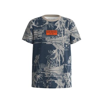 textil Niño Camisetas manga corta Guess SS T SHIRT Azul