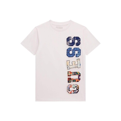 textil Niño Camisetas manga corta Guess SS T SHIRT Blanco