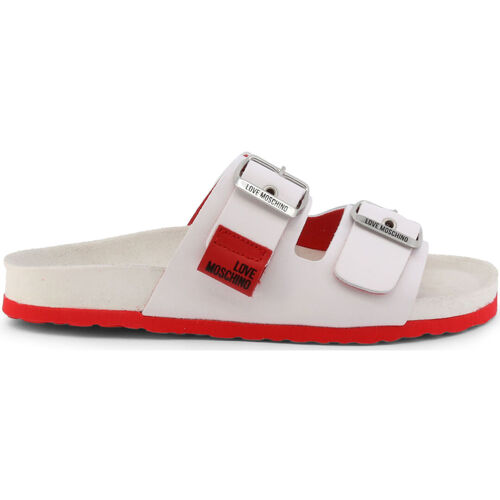 Zapatos Mujer Chanclas Love Moschino ja28103g1eiaz-100 white Blanco